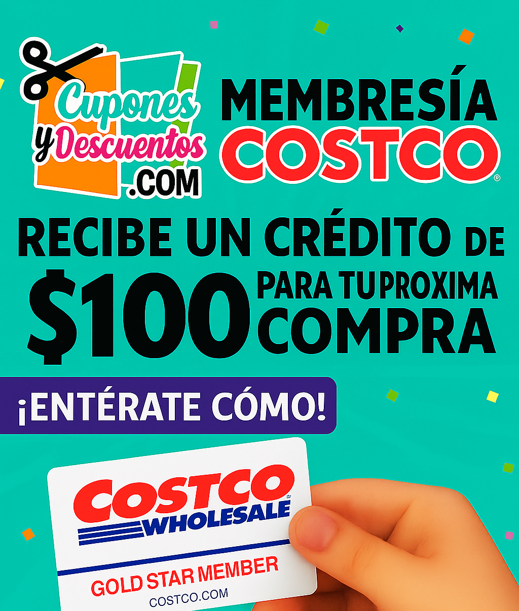 Membresia Costco con credito de $100