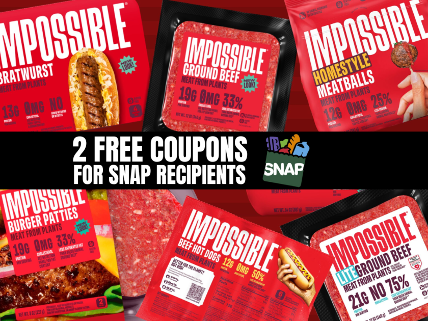 Cupones Impossible Foods gratis