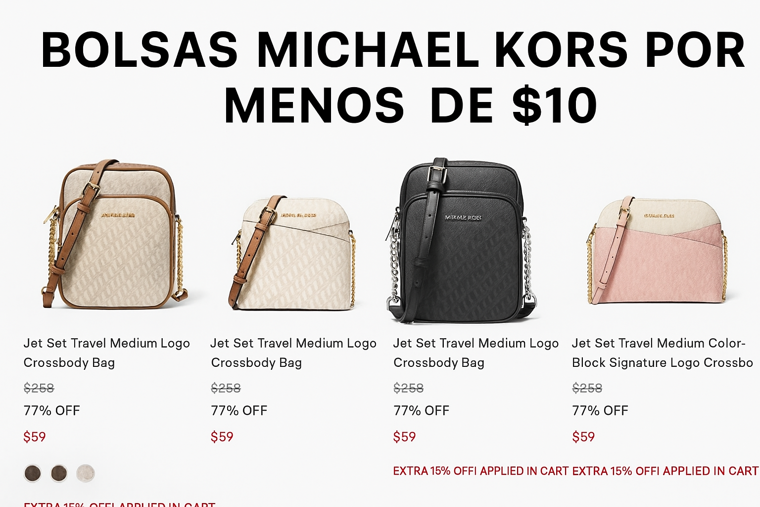 Rakuten Bolsas Michael Kors bono